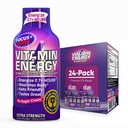 Vitamiinienergia fookus + ekstra tugevus Energia Shot Berry 24 Pack, 260mg looduslik kofeiin, B-vitamiinid, CoQ10, Aminohapped, fookus, tootlikkus ja selgus, nullsuhkur, gluteenivaba, 1,93 fl oz
