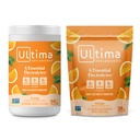 Ultima Replenisher Electrolyte Powder Drink Mix Bundle – Sugar Free – Orange, 90 Serving Canister ja 20 Stickpacks – 6 Elektrolüüti ja mineraale – Keto Friendly, Vegan, Non-GMO