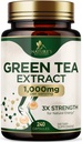 Rohelise tee ekstrakti kapslid 1000 mg - standardiseeritud 45% EGCG & 98% polüfenoolid - 3X Tugevus Roheline tee pillid loodusliku energia - toetab südame tervist, taimsete täiendada, vegan, non-GMO - 240 kapslit