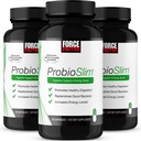 Probiootikum ProbioSlim Probiootikumide Täiendus ProbioSlim Probiootikumid Probiootikumid Naistele Ja Meestele Probiootikumide Ja Rohelise Tee Ekstraktiga, Vähendage Gaasi, Puhitus, Kõhukinnisus, Toetage Seedetrakti Tervis & Soolestiku Tervis, 180 Kapslit (3-Pack)