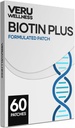 Veru Wellness Biotin Plus Daily Patch - B7, kollageen - isekleepuv aja vabastamise plaaster (60 päeva)