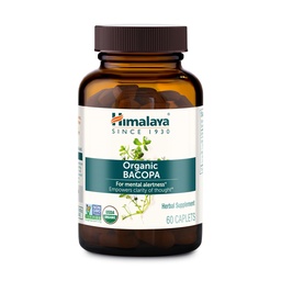 Himalaya Bacopa Monnieri Nootropic Taimne täiendus, toetab rahu, mälu, tunnetust, USDA sertifitseeritud orgaanilist, mitte-GMO, 750 mg, 60 taimepõhist kapslit, 60 päeva pakkumine