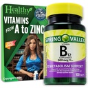 Tervislik ülejääk Vitamiin B12 Täiendavad tabletid 500 mcg 100 tabletti ja elutähtsate koguste näpunäited