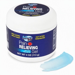 Sinine Goo valu leevendav geel - selja, kaela, lihaste ja liigesevalu leevendamine, kiire toimega jahutamine ja rahustav leevendus 100% puhta Emu õliga, 4 oz (1 pakend)