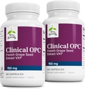 Terry Naturally Clinical OPC - Kardiovascular Health & Focus Support Supplement - Toidulisandi Viinamarjaseemne ekstrakti ja päevalille letsitiin - Immuunsüsteemi tugi - 150 mg, 60 Softgels (Pack of 2)