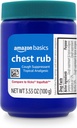 Amazon Basics Chest Rub Cough Suppressant ja Topical Analgesic salv, 3.53 Ounce