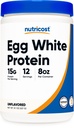Nutricost munavalge valgu pulber 8oz (maitsestamata) - GMO, Gluteenivaba