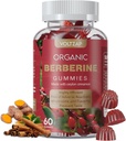 Berberine Supplement Gummies 1200mg: Berberine koos Ceylon Cinnamon - Berberine Gummies koos kurkumipiima ohaka artišokk - Vegan Vaarika Maitse (60 Count)