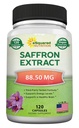 aSquared Nutrition Safran Supplements - 120 kapslit - Safran Extract Supplement Pills - Pure Safran Alternatiivne pulber, tee, keermed ja kummikud