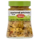 FRATELLI D'AMICO - Kvartalistatud artišokid õlis "Rooma stiil", Premium kvaliteet, Chef valik, 9,9 oz (280 g), Antipasto, maitsestatud, Carciofi, Itaalia toode