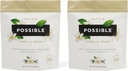 Valgupulber Vanilla Bean - 20 g Vegan, Taimne Valgu Segu - Mitte-GMO, Mitte-Dairy, Gluteenivaba - 3,5 g BCAAs - 9 Essential Aminohapped - 30-päevane tarne - 2 Bag, 30 Servings
