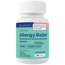 WELMATE - Allergia leevendus - Tsetirisiin HCl 10 mg - 24 tundi Antihistamiin - Mitteuimastav - aevastamine - Runny Nina - Sügelevad silmad & kõri - Sise- ja välisallergia tabletid - 100 tabletti