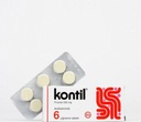 Kontil 6 Tabletid 250 mg PYRANTEL PAMOATE Eemaldab kiiresti ja kergesti Pinworm Infektsiooni täiskasvanutel ja lastel |