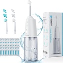 Nina niisutussüsteem Kaasaskantav juhtmeta ninaloputusmasin siinusallergia leevendamiseks Nasaalhooldus - Elektriline Neti Pot nina niisutamiseks - Sinus Rinse Kit 6 pihustiga 40 soolapakendit