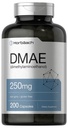 Horbaach DMAE Supplement | 250mg | 200 Kapslid | Mitte-GMO, Gluteenivaba | DMAE Bitartraat