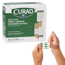 CURAD Quick Strip Fabric Adhesive Sterile Bands kiire rakendusega, 3/4 " x 3", Karp 100