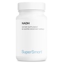 Supersmart - NADH 5mg päevas (vähendatud nikotiinamiid adeniindinukleotiid) - NADH täiendus - energiapillid | Mitte-GMO & Gluteenivaba - 60 viivitusega vabastavat kapslit