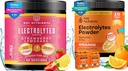 PÕHITOITAINED Elektrolüüdid ja multivitamiini hüdraat Pulber Bundle – Juicy Strawberry Lemonade & Tangy Orange Electrolyte Powders (90 Servings Iga) – Suhkruvaba, Keto-sõbralik, Ilma Kaloriteta