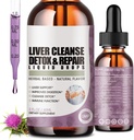 2 Pack Maks Cleanse Detox & Repair Vedelad tilgad piimaohakaga, artišokiekstrakt, Maksalisandi Maksa puhastamiseks & Detox, Antioksüdant, seedetrakti tugi, Vegan - 4 Fl Oz