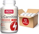 Jarrow valemid L-karnitiin 500 mg, toidulisand, rakuenergia tootmise toetamine, 50 Veggie kapslit, 50 päeva pakkumine päevas (12. pakendis)
