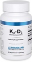Douglas Laboratories K2-D3 astaksantiiniga - Antioksüdant luude, immuunfunktsiooni ja veresoonte tervise toetamiseks * - menakinoon-7 & D-vitamiiniga - 30 taimekapslit