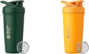 BlenderBottle 24-Ounce Stainless Steel Shaker Cup Bund with Wire Whisk - Forest and Mango