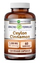 Amazing Formulas Ceylon Cinnamon 1200 Mg | Taimsed kapslid | Mitte-GMO | Gluteenivaba | Valmistatud USAs (1 Pack | 120 Count)