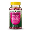 Spring Valley Extra Tugevus juuksed, nahk ja küüned Dieet Toidulisa 120ct 5000 mcg