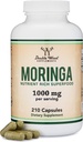 DWS Organic Moringa kapslid 1000mg - Pure Moringa pulber energia ja immuunsuse toetamiseks - Roheline supertoit, mis on rikas antioksüdantide, oluliste vitamiinide ja aminohapete poolest - 105 vegankapslit