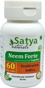 Neem Forte kapslid 500 mg. 60 Veg Kapsel | Neem ( Azadirachta Indica ) Ekstraktsioonkapslid meestele ja naistele | Ayurveda taimsed toidulisandid / ravimid (1 pudel 60 kapslit)