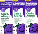 Laste Dimetapp® külm ja allergia vedelik - viinamarjamaitse, alkoholivaba, 8 fl oz - 3 pakendit