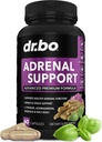 Adrenal Support Kortisooli halduri täiendus - neerupealiste väsimuse täiendused loodusliku Adaptogeeniga naistele ja meestele Ashwagandha Püha basiilik Rodiola L Türosiini kompleks Väsimus Kortisooli tervis - 60 pilli