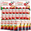Fruit Smoothie Pouches Banana Berry - 2 pakendit, 24 Tk Smoothie Meal asendamine - USDA orgaanilised tervislikud suupisted täiskasvanutele, pigistada kotid jookidele täiskasvanutele, pehmed toidud, gluteenivabad piimatooted