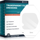 Läbipaistev Film Dressing 2.36" x 2.75, 100 pakendit Veekindel Haavariba Kleepplaastrid, Haavakatte Plaastrid Post Kirurgiline Dušš, IV Shield, Tattoo Aftercare Bandage