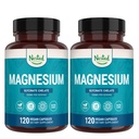 Nested Naturals Magneesium Glycinate Chelate - 200mg Kelateeritud Magneesiumilisa lihaskrampide, lõõgastuse ja unetugi - 100% Albion TRACCS puhverdatud magneesiumglütsinaat - 240 vegankapslit