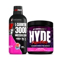 PROSUPPS L-karnitiin 3000 Stimulant Free Vedel Shots (31 Servings, Berry) ja Mr. Hyde Signature Series Pre-Workout Energy Powdered Drink (30 Servings, Pixie Tolm)