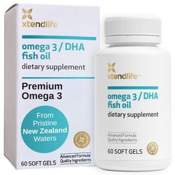 Xtendlife Omega 3 DHA kalaõli - 1100mg koos 700mg DHA ja 300mg EPA - Omega 3 6 9 Südame ja aju toidulisand - 1 kuu pakkumine (60 loend)