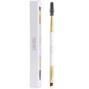 Docolor Eyebrow Brush Duo Eyebrow Spoolie Professional Angled Eye Brow Brush Perfect Lining and Shaping Brows, Spoolie Brows või Lashes White
