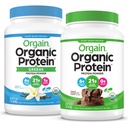 Orgaanilise Vegani valgu pulber + rohelised, Vanilla Bean - 21 g taimepõhine valk, gluteenivaba, piimavaba, laktoosivaba, sojavaba, suhkrulisandita, koos raua ja prebiootikumidega soolestiku tervise jaoks - 1.94lb | Orgaaniline Vegani valk pulber, kreemja šokolaadi fudge - 21g taimepõhine valk, Gluteenivaba, piimavaba, Laktoosivaba, sojavaba, suhkrulisandita, Kosher, Smoothies & Shakes - 2.03lb