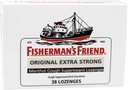 Fisherman's Friend Original Extra Strong Menthol Cough Suppressant Lozenges - 38 lozenges, Pack 3