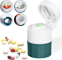 Pill Crusher ja Cutter, Pill Grinder väikeste pillide ja vitamiinide jaoks, Pill Crusher Grinder Fine Powder, 4-in-1 meditsiin Pulverizer Grinder, Pill Cutter koos meditsiini säilitamisega