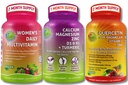 Taimne immuun-, luu- ja energiatoetus Bundle - kvertsetiin koos bromelaiiniga, C-vitamiin ja tsink + kaltsiummagneesium D3, K2 ja kurkum + naiste multivitamiin koos raua ja orgaaniliste supertoiduainetega