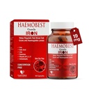 HealthBest kõrge potentsiga õrnad rauakapslid 100 mg | Aeglane raua vabanemine kiiremaks imendumiseks, mittekonstipeeriv | C-vitamiin, B12, folaadi tsink ja seleen aneemia, hemoglobiini ja immuunsuse toetamiseks |60 loend