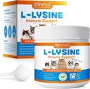 L-lüsiinipulber kassidele, 120 g lüsiinipulber toetab kasside immuunsüsteemi, hingamisteede tervist ja nägemisfunktsiooni - lüsiinipulber parandab kasside silmade tühjendamist, lemmikloomade tervisevarusid, lõhe maitse - 4.23oz