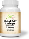 Metüülvitamiin B-12 täiendus - vitamiinidega B6, folaat, biotiin - südame-veresoonkonna tervise, tervisliku immuunsüsteemi, aju ja närvifunktsiooni toetamine - 50 sentimeetrit