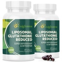 oumebiu Liposomal Glutatioon 2000 MG, 10x parem imendumine, Glutatiooni lisand hüaluroonhappega + kollageenpeptiid + resveratrool, võimas antioksüdant, tervise vananemine, immuuntervis, 120 loend
