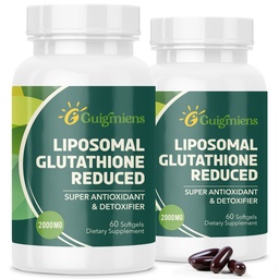 Liposomaalne Glutatioon 2000 MG, 10x parem imendumine, Glutatiooni lisand hüaluroonhappega + kollageenpeptiid + resveratrool, võimas antioksüdant, 120 loend