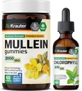 BIO KRAUTER Mullein 60 Gummies & Chlorophyll Tinktuur 2 Fl. Oz.