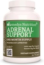Remedy's Nutrition Adrenal Support | 1000 mg, 60 vegankapslit taimset toidulisandit | Kahe kuu pakkumine
