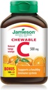 Jamieson C-vitamiin Näritav 500 mg - Tangy Orange, 120 tabs Boonus